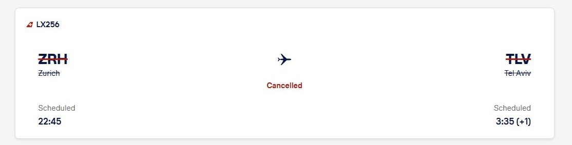 Air France, British Airways, Lufthansa, KLM, and several other international airlines have begun to cancel flights tonight and over the weekend to and from Israel, Saudi Arabia, Qatar, and the United Arab Emirates, citing the “security situation” in the Middle East.