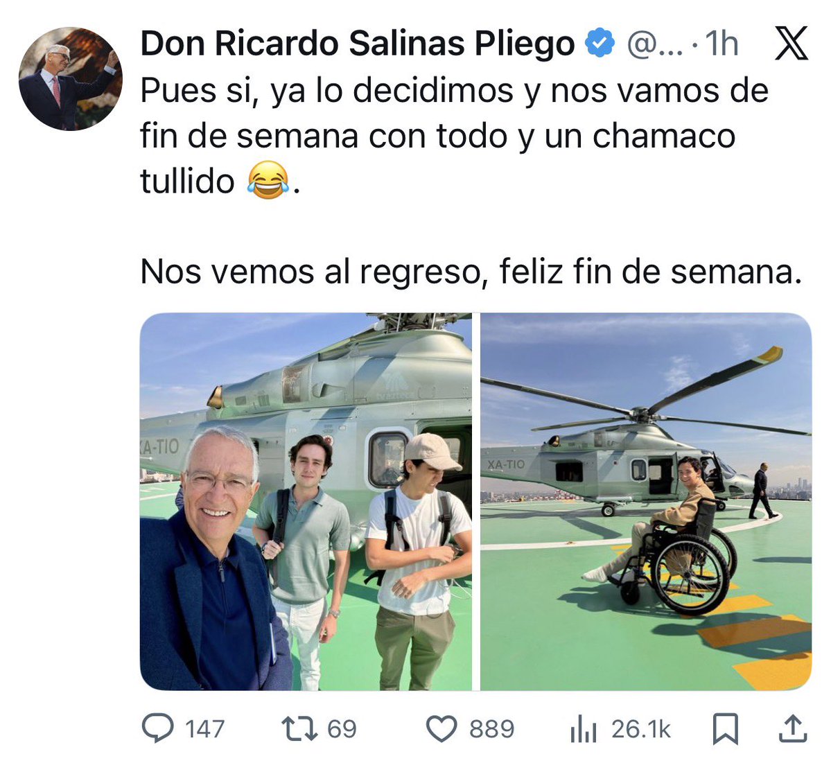 Mientras siga la tibieza de no aplicarle la ley como se la aplican sin piedad a cualquier otro mortal, este hijo de la chingada se seguirá burlando 

Ya paso el plazo, ayer, pero seguirá burlándose  porque sabe q les tiembla para ir a embargarle pistola en mano como procede. 🤬