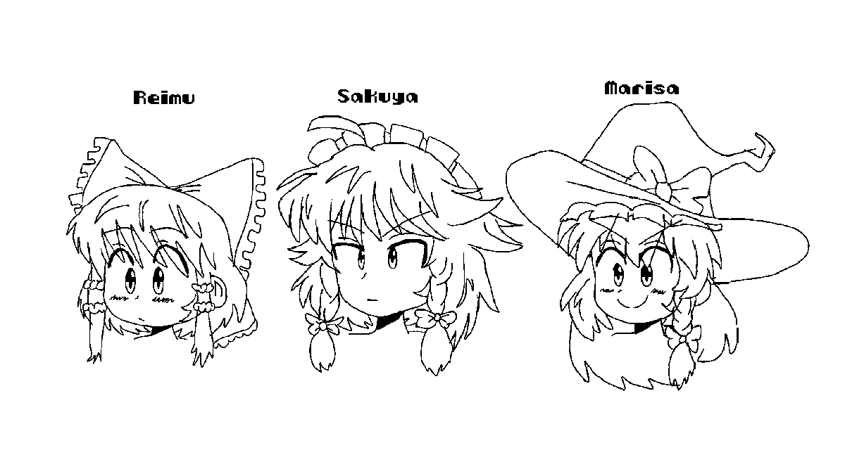 Touhou heads thingy 

I made this using a mouse