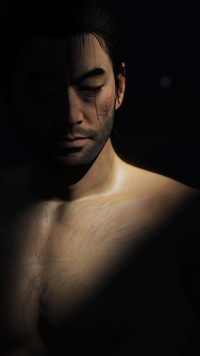 #GhostOfTsushima 
#ゴーストオブツシマ
目的地にやっと到着したのに目的を済ませる前にとても時間のかかる事をさせられている暗闇のかっこいい境井様です。

御膳は気長に待ってます