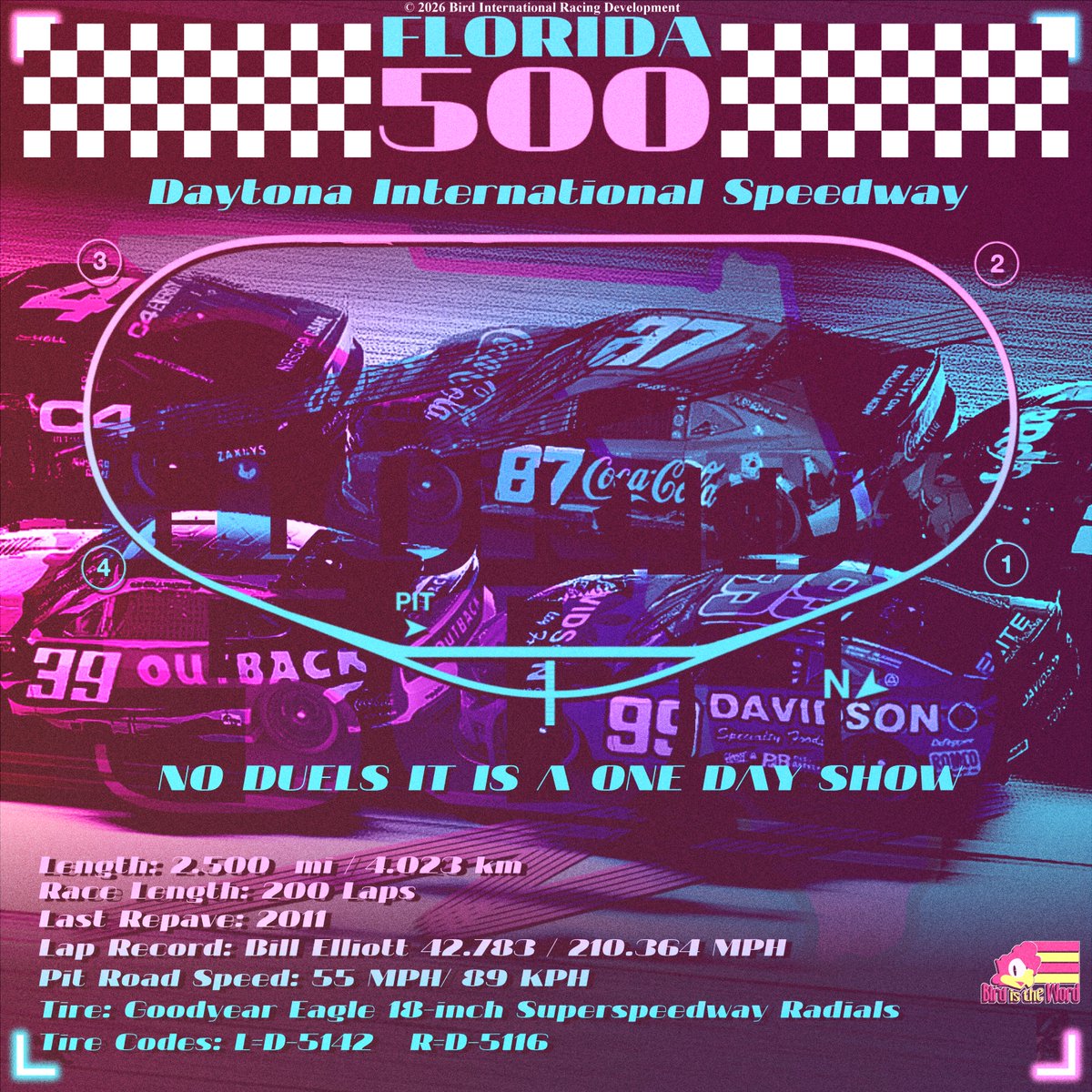 1 Week Away from the 2026 Florida 500!! Watch 40 of the best race for 500 miles on Friday Januaray 30th on YouTube.com/IdkPlayer !!