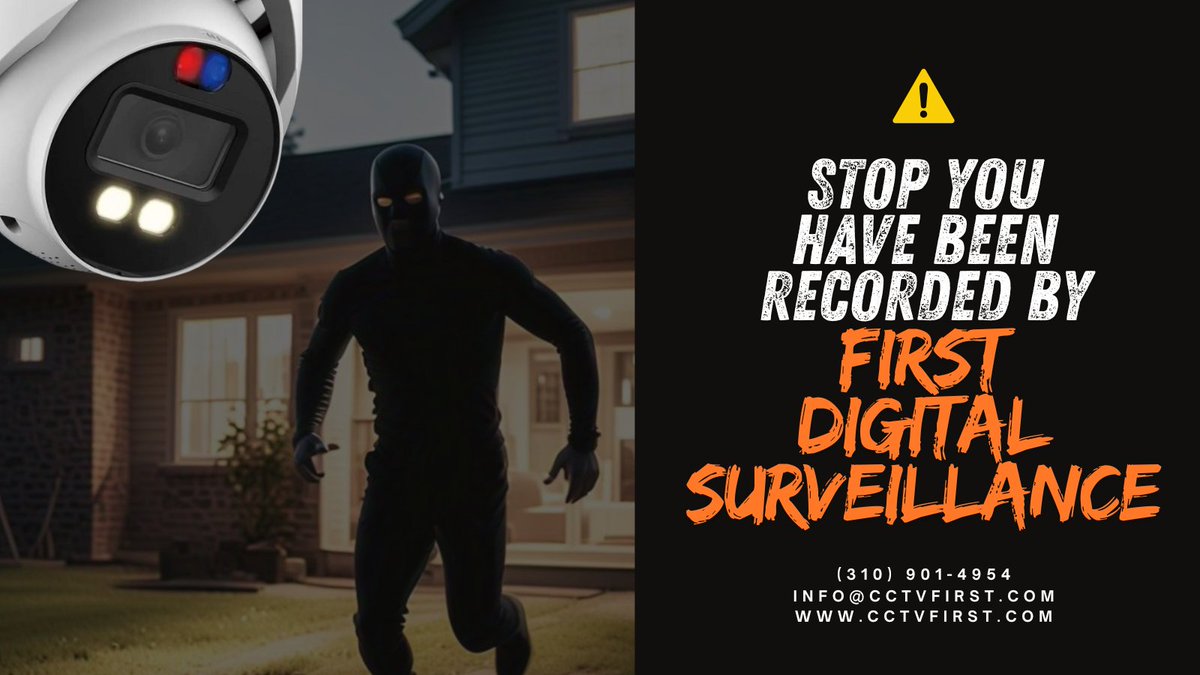 cctv1st's tweet photo. 📹 Stop, You Have Been Recorded
Professional security camera installation for homes and businesses in Los Angeles.
 https://t.co/WMREmADFAP
📞 (310) 901-4954 | ✉️ info@cctvfirst.com
#SecurityCameraInstallation #CCTV #LosAngeles https://t.co/nwcochcFa7