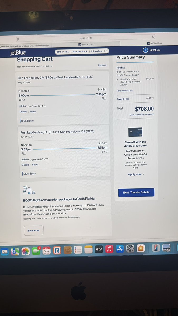 ybkwoods's tweet photo. @JetBlue Even with Blue Basic it IS NOT the pricing I saw before. https://t.co/2wCZzLTaYJ