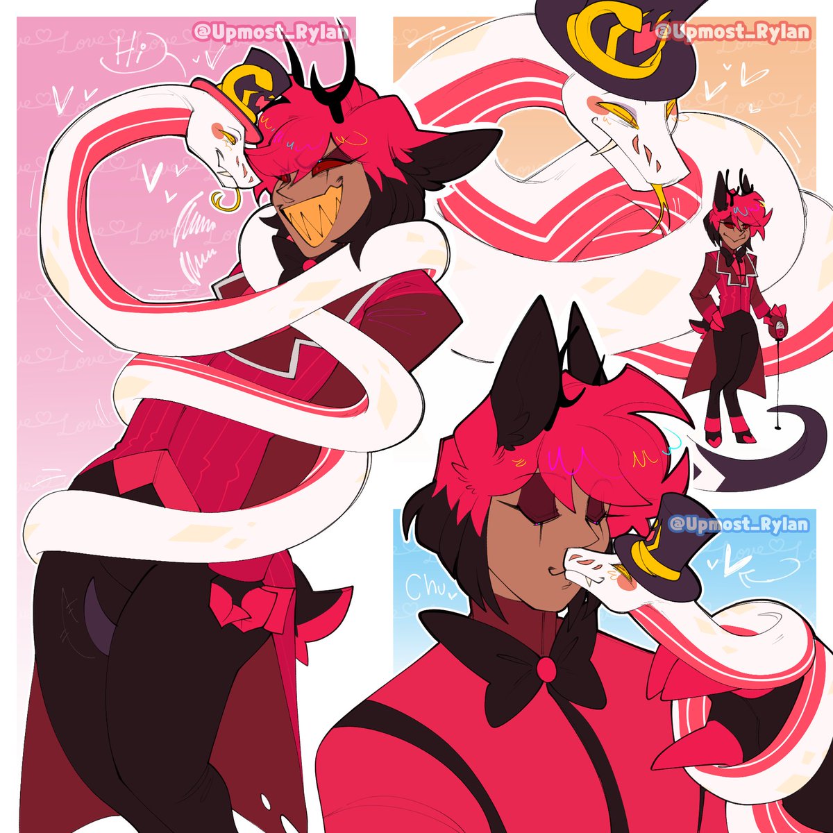 Same snake Lucifer, different sizes

#HazbinHotel #appleradio