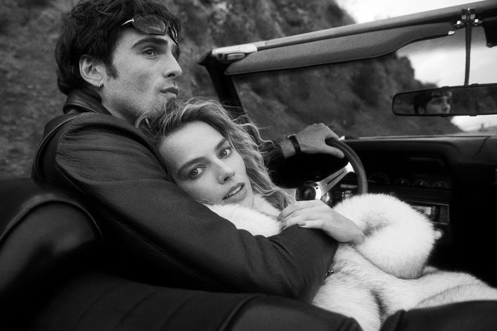 FilmUpdates's tweet image. Margot Robbie and Jacob Elordi photographed by Lachlan Bailey for Vogue Australia