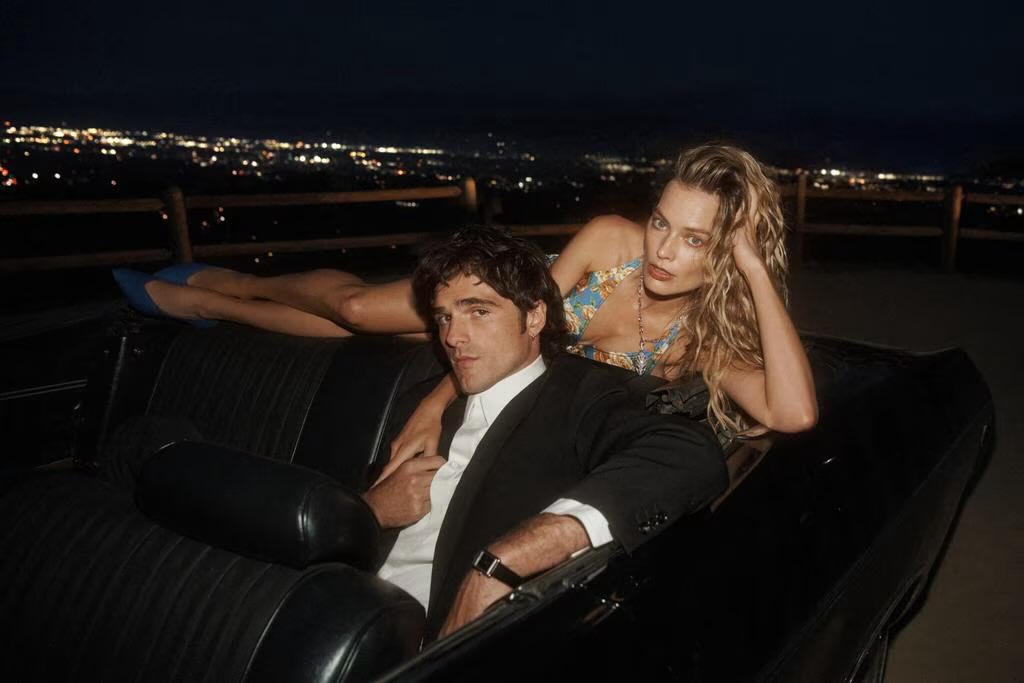 FilmUpdates's tweet image. Margot Robbie and Jacob Elordi photographed by Lachlan Bailey for Vogue Australia
