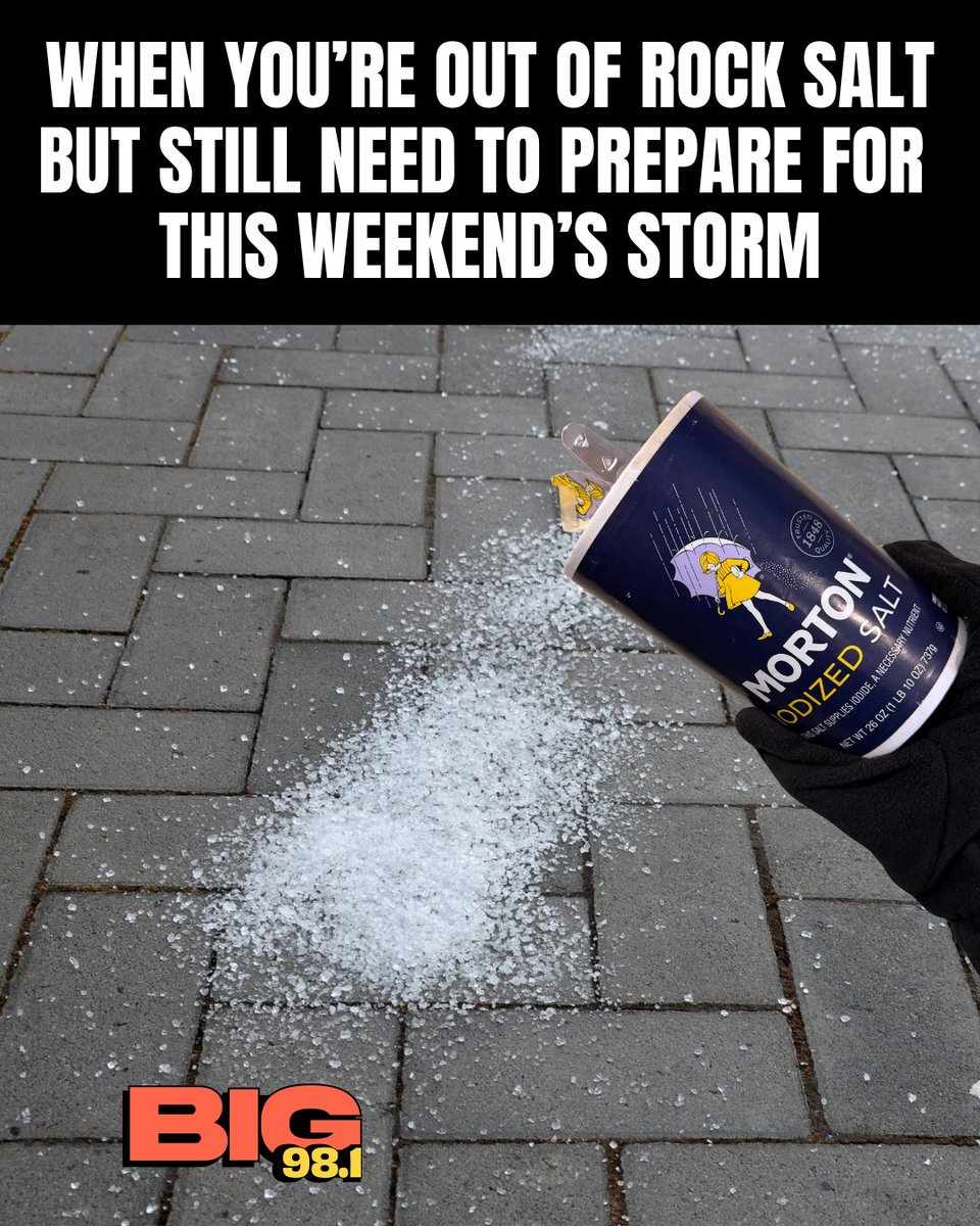 Anything helps, right? 😅 Stay safe this weekend ❄️