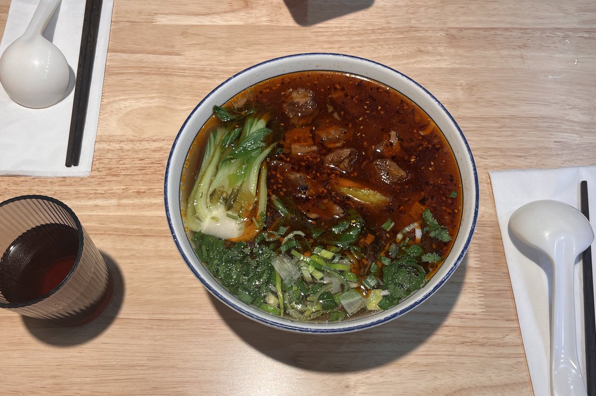 I can’t do this anymore.  i mean i can and i will obviously but I cant fuckin do this anymore. spicy Lanzhou hand pulled  beef noodles