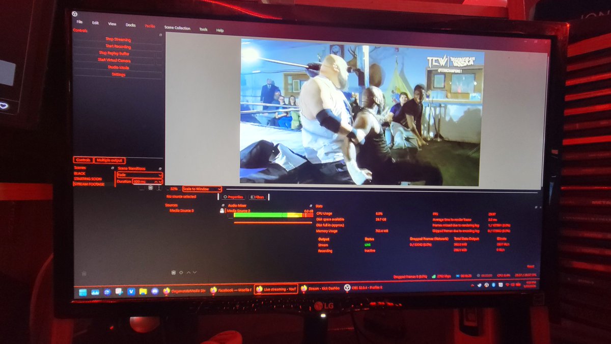 Degenerat3Media's tweet photo. Streaming the best of @TiTanChampions1  in 2025 RIGHT NOW! FACEBOOK, YOUTUBE AND KICK!

Links in the reply. https://t.co/DGF8DAMoWN