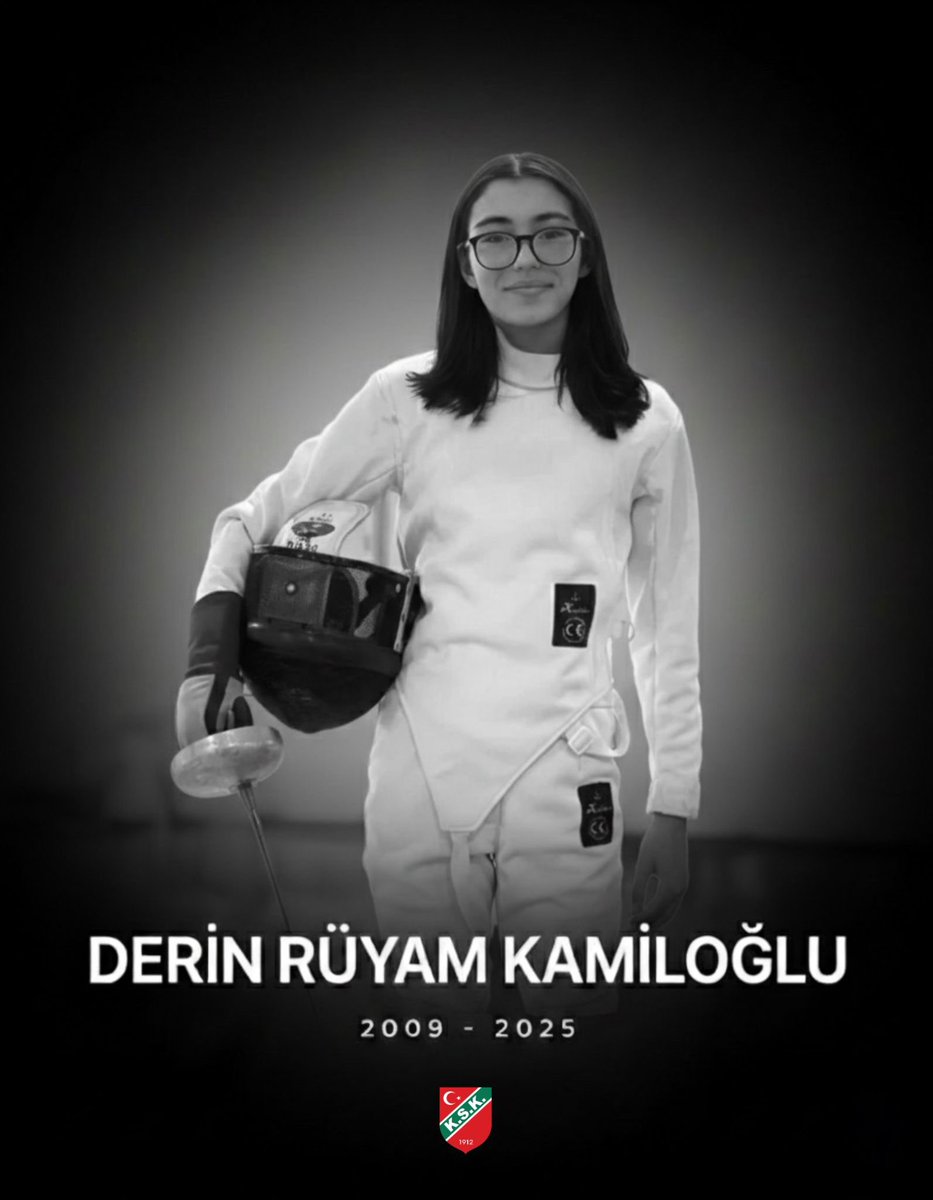 Unutmadık, unutmayacağız… 🖤

24 Ocak 2025 tarihinde Konya’ya giderken geçirdiği elim trafik kazasında hayatını kaybeden KSK Eskrim kafilemizden, camiamızın çok kıymetli evladı Derin Rüyam Kamiloğlu’nu vefatının yıl dönümünde rahmet, özlem ve derin bir üzüntüyle anıyoruz.