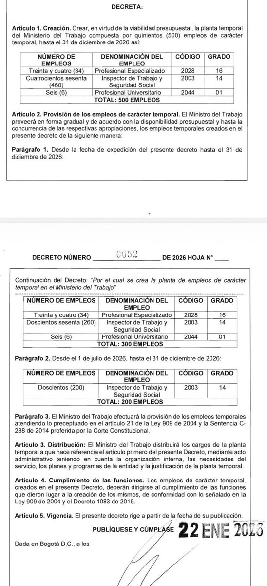 MariaFdaCabal's tweet photo. Mientras Petro decreta emergencias económicas, exige más impuestos, él feliz crea 1.000 empleos en el Ministerio del Trabajo. 

Aquí los colombianos no trabajan por mejor salud, educación, seguridad o infraestructura. Trabajan para pagarle la burocracia a Petro. https://t.co/bxpBEOvEfA