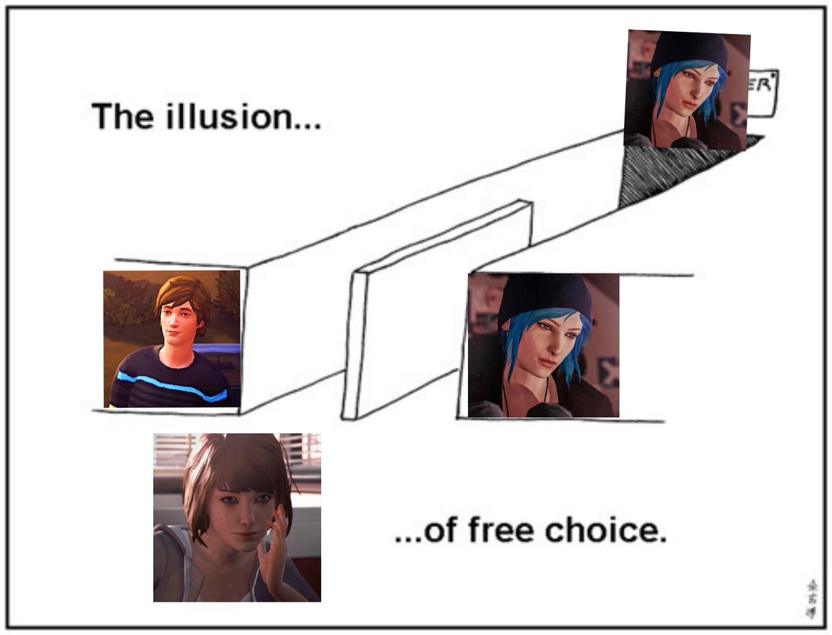 Dandeli0ness's tweet image. It's funny that the romance routes of Life is strange 1 literally feel like this. Reunion will be similar i bet lmao.

No matter what, you just know that Max is in love with Chloe lol