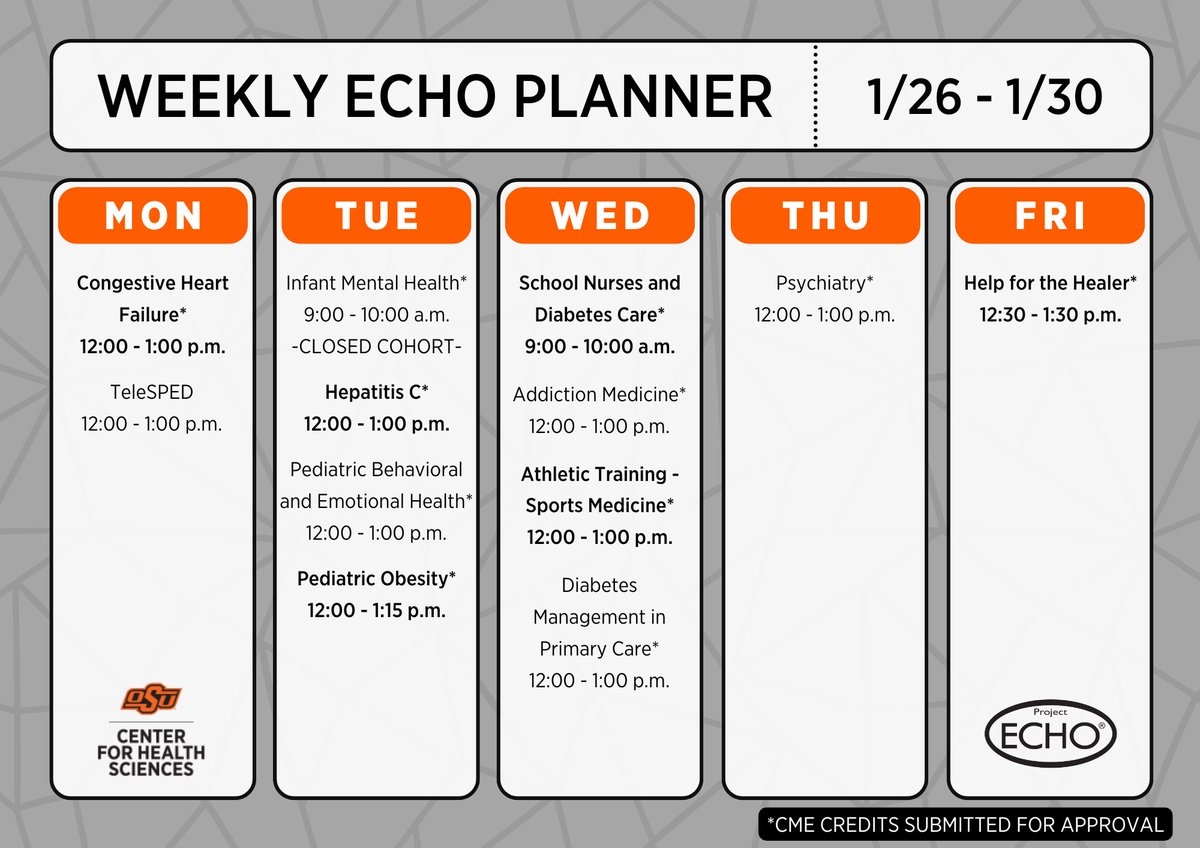 OKStateECHO's tweet image. Cold outside ❄️ Great ECHOs inside.️ We hope to see you soon! ⛄

Use our one-time registration by visiting: redcap.link/OSU_ECHO_Regis…

#OSUProjectECHO #Tulsa #Oklahoma #OSU #projectecho #iecho