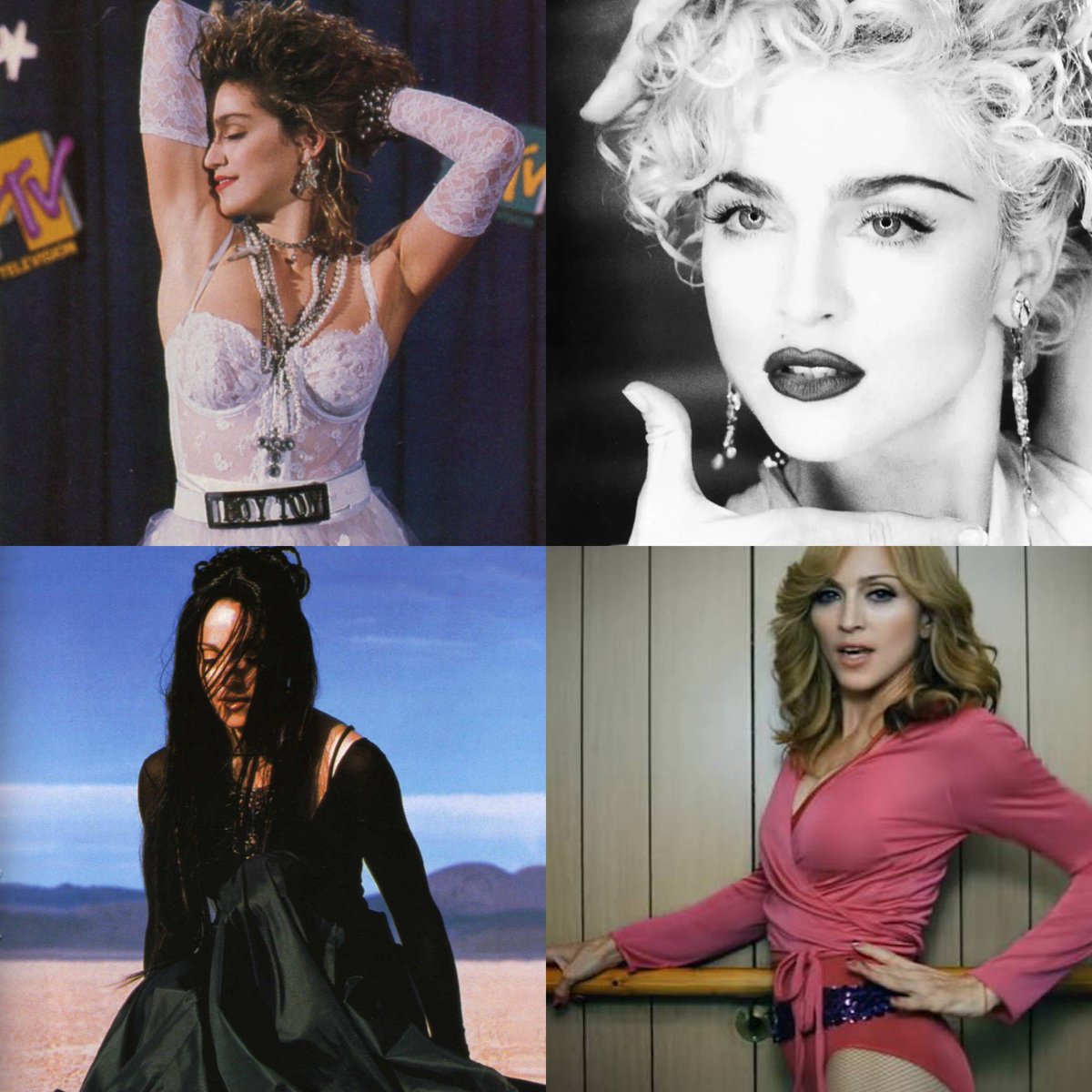 Of these four Madonna songs, which is your favorite? 

• Like a Virgin (1984)
• Vogue (1990)
• Frozen (1998)
• Hung Up (2005)