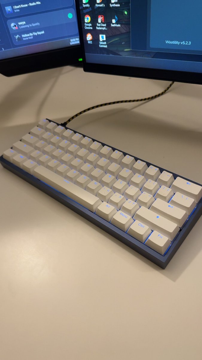 customized my wooting 
waiting for the new keycaps