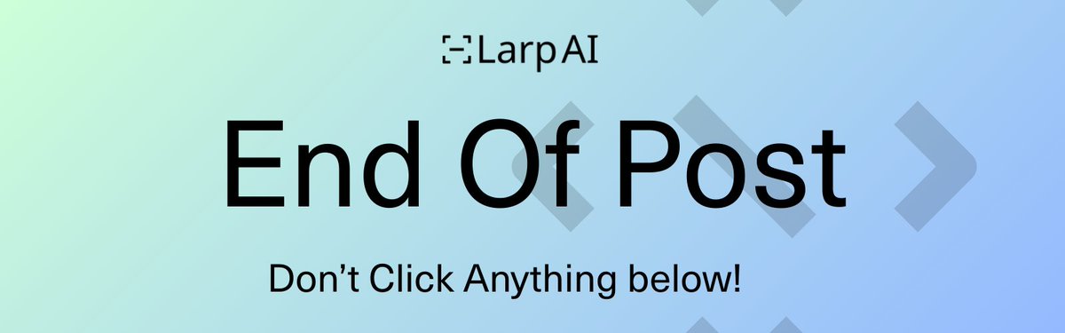 Larp AI tweet media