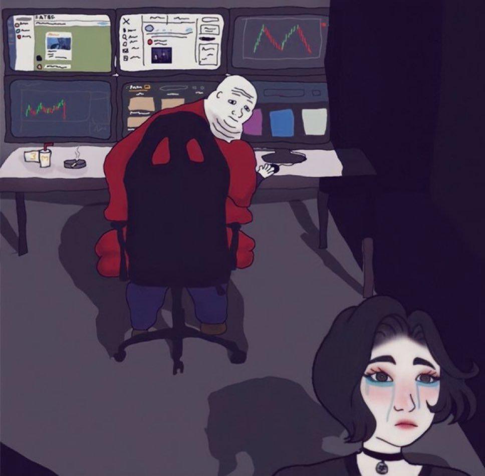 "Don't go babe, gold moves first, then bitcoin."