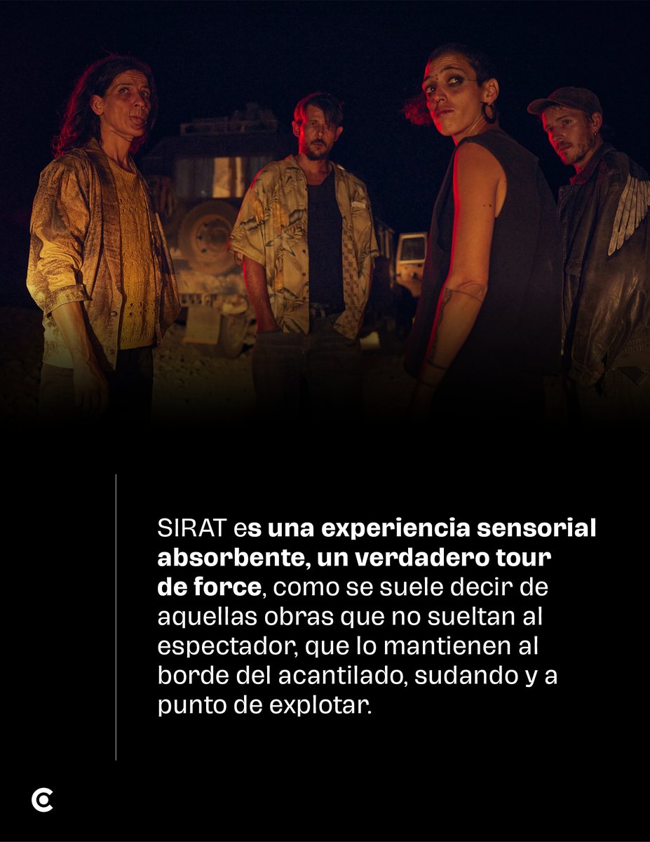 CinetecaMexico's tweet photo. Se estrenó SIRAT, una estresante, peligrosa y lisérgica odisea a través del desierto, impulsada por el ritmo de punzantes beats de música techno. Dirigida por el cineasta español Oliver Laxe, la cinta fue recientemente nominada al Óscar en la categoría de Mejor Película Internacional. La pueden ver en Cineteca México 🔴 y Cineteca Chapultepec🟢.

👁️🎬  https://t.co/kMaUV85J37