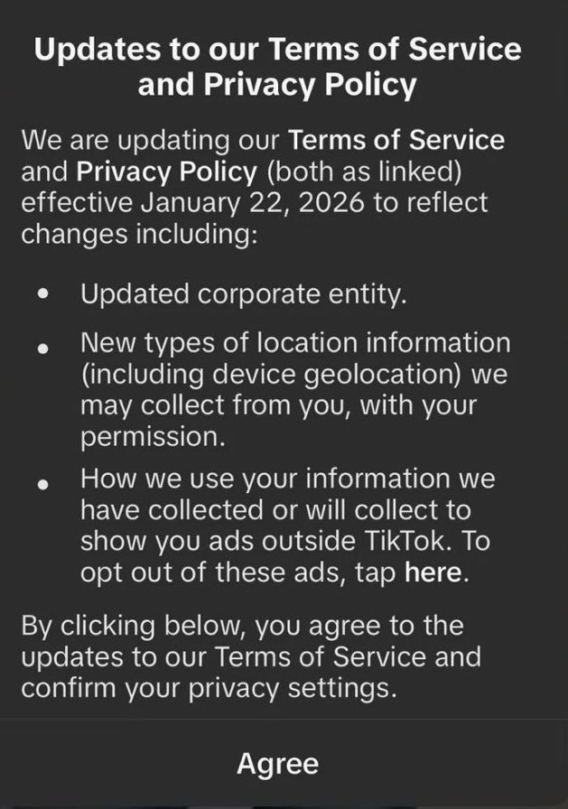 SuppressedNws1's tweet image. ⚡️JUST IN:

TikTok updated its Privacy Policy and it goes far beyond basic app data.

The policy explicitly says TikTok may collect or infer sensitive personal data, including your:

Citizenship or immigration status
Religious beliefs
Mental and physical health information
Race…