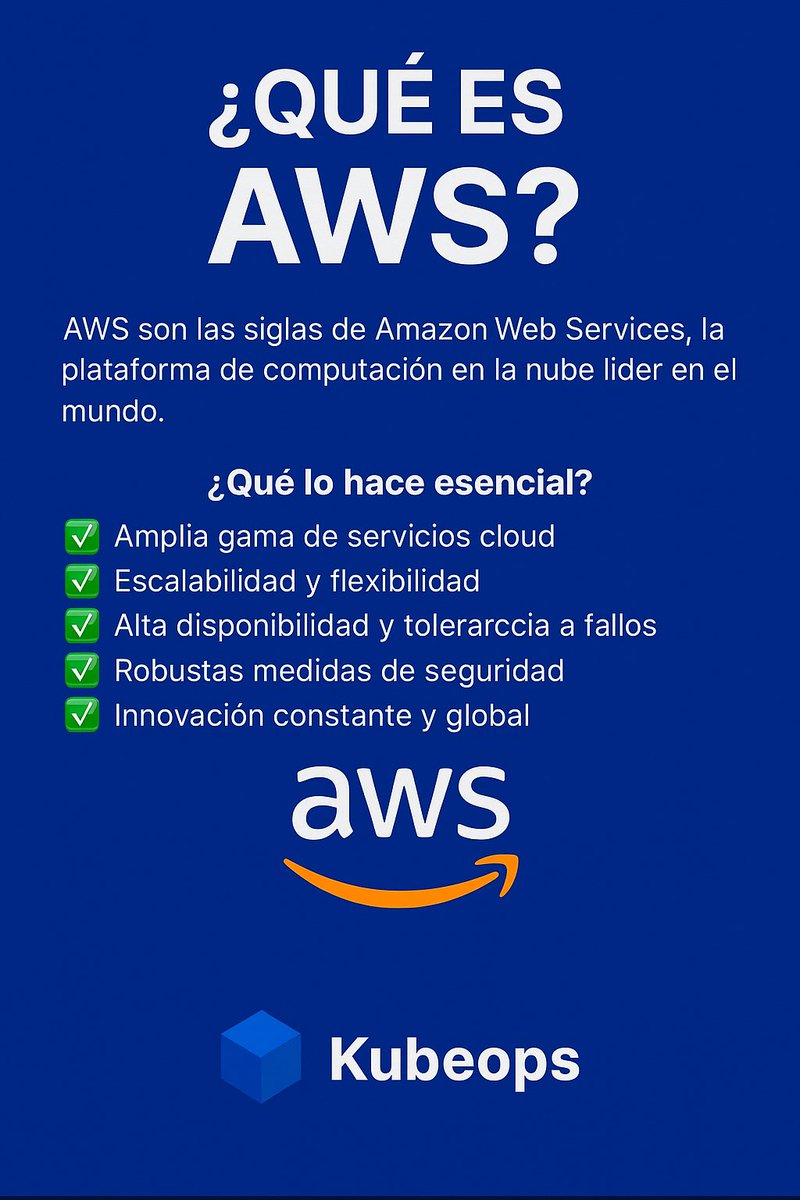 Kubeops_dev's tweet image. AWS no es solo cloud: es escalabilidad, seguridad y innovación constante.  La plataforma líder que usan las empresas más grandes del mundo.  En Kubeops te ayudamos a desplegar y gestionar Kubernetes en AWS de forma eficiente y segura.  ¿Quieres optimizar tu entorno cloud?…
