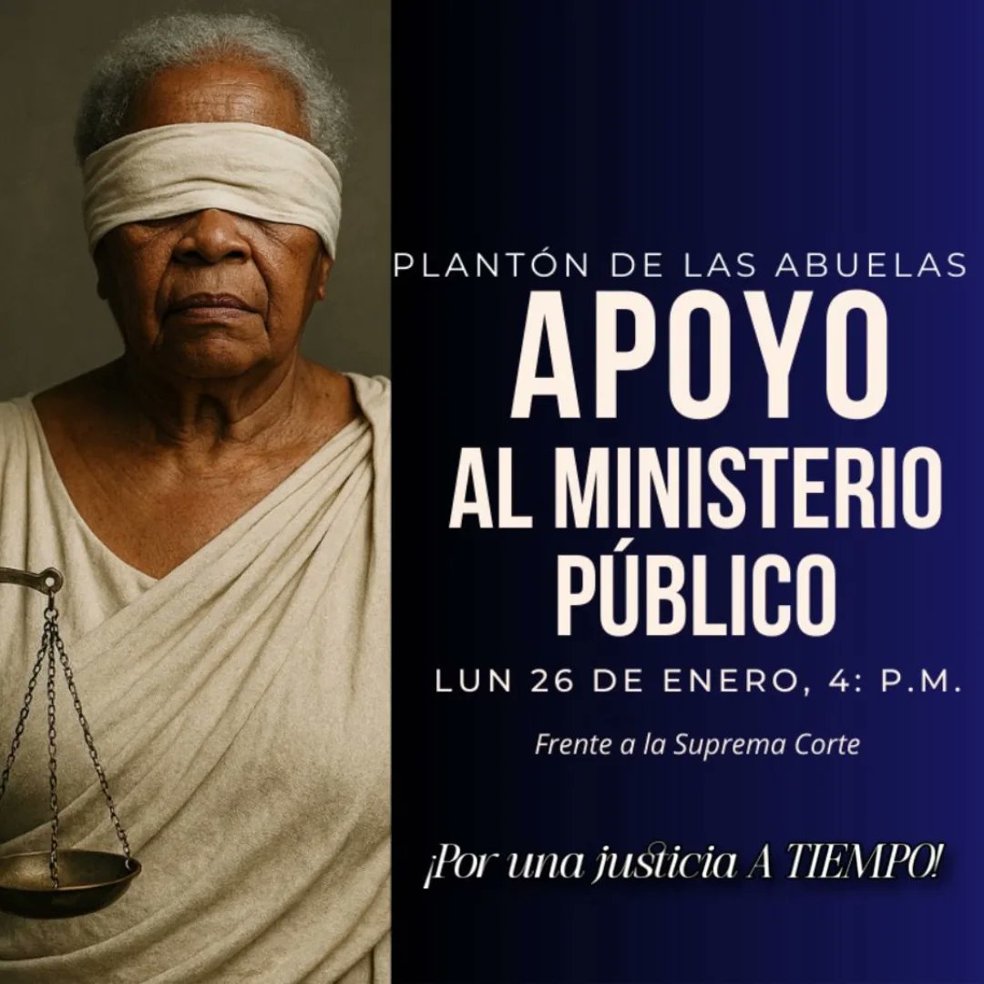 Respaldamos el plantón de las abuelas en demanda de una justicia más ágil y oportuna frente a los grandes casos de corrupción.