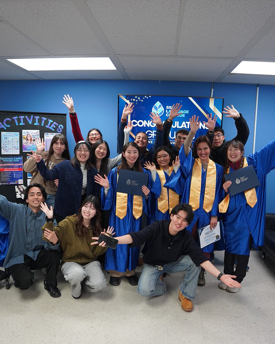 SSLC Howe Campus Status Update:

✅ Finals passed
✅ English leveled up
✅ Core memories unlocked
✅ Officially Alumni 🎓✨

So proud of this group for bringing the energy every single day. The future looks bright! 😎

#SSLC #Vancouver #ESL #Graduation