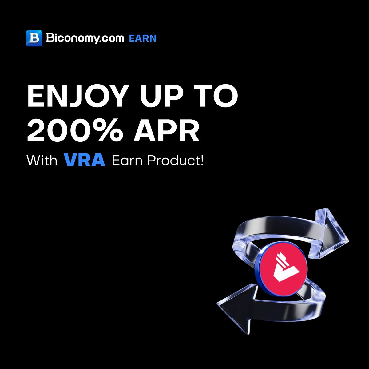 💎 #Verasity Products: Enjoy Up to 200% APR in Rewards! 🚀

We're pleased to announce an update on <a href="/verasitytech/">Verasity | PLRL</a> . Subscribe to $VRA Earn Products to get up to 200% in APR rewards!🔥

Full details👉 biconomy.zendesk.com/hc/en-us/artic…

#BiconomyCom #Crypto #Staking #CryptoStaking