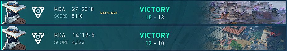 1st game with new Team. Took this tourney as a trial, so im very happy with the performance.

1st game against @Fortnitebattlepass
2nd game against <a href="/herald/">herald</a>+4

playing with @val_radar