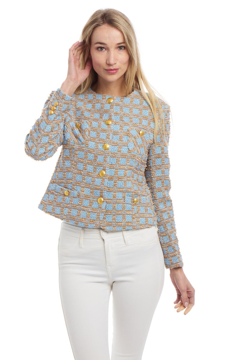 pattykimshop's tweet image. Duchess Jacket in Camel/Blue 👑

#jacketdesign #indiedesigner #patterndesign