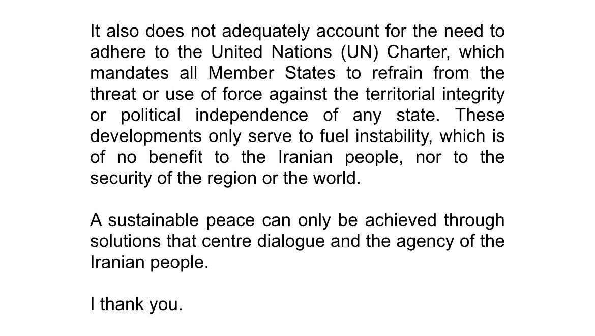 South Africa’s abstained on a U.N. Human Rights Council motion that extend an existing fact-finding mission on Iran in order for it to investigate a recent crackdown amid anti-government protests that’s estimated to have killed thousands. 

SA says it would support the call for