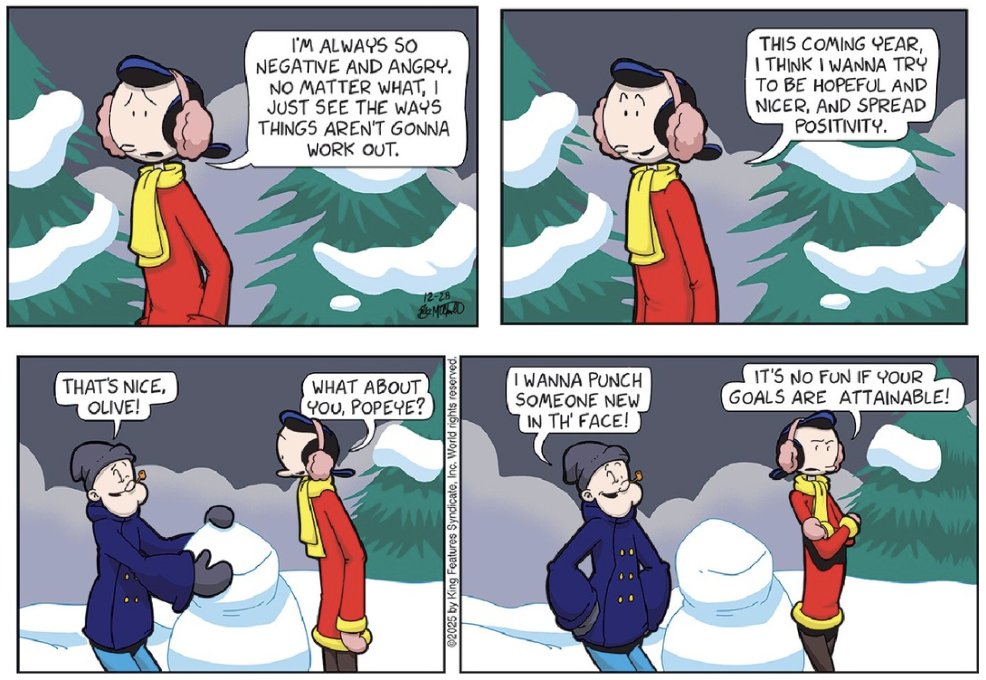 popeyetweetsk's tweet image. Me resolution? Stay Popeye. I yam what I yam! 💪🥬

#NewYearsResolutions #ComicStrip