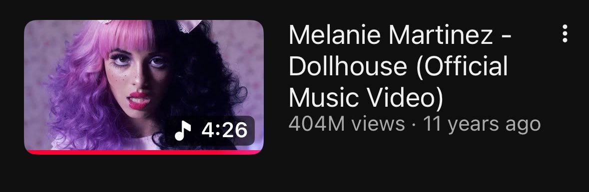 melspurgatory's tweet image. HER YOUTUBE THUMBNAILS ARE CHANGING BACK TO THE ORIGINAL. WELCOME BACK DOLLHOUSE MV THUMBNAIL