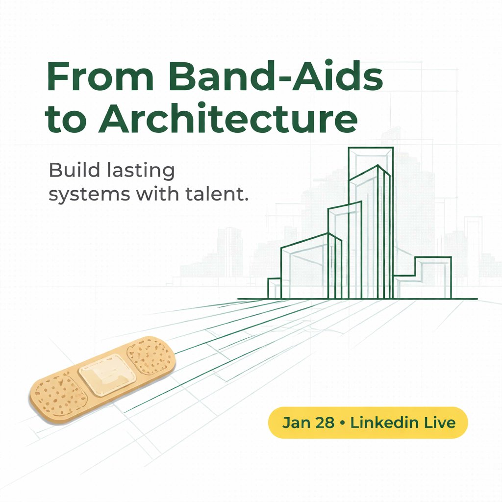 Band-Aids patch problems: talent builds solutions. DOWA is for builders, not quick fixes. Join our LinkedIn Live Jan 28 to see impact in action. dowafrica.org #DOWA #BrainGain #AfricanInnovation #ImpactInvesting #InternationalDevelopment