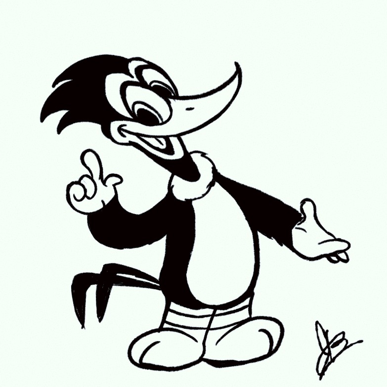 A Woody Woodpecker to kick my art block