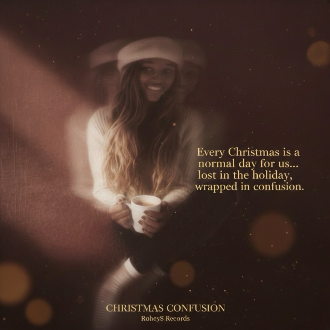 RoheySRecords's tweet image. “Every Christmas is a normal day for us... wrapped in confusion.” ☕️🌫️

Growing up, I saw the glitter but felt the exclusion. This is for the outsiders seeking their own light.

CHRISTMAS CONFUSION — Coming soon. 💎👑

#ChristmasConfusion #RoheySRecords #MuslimPerspective