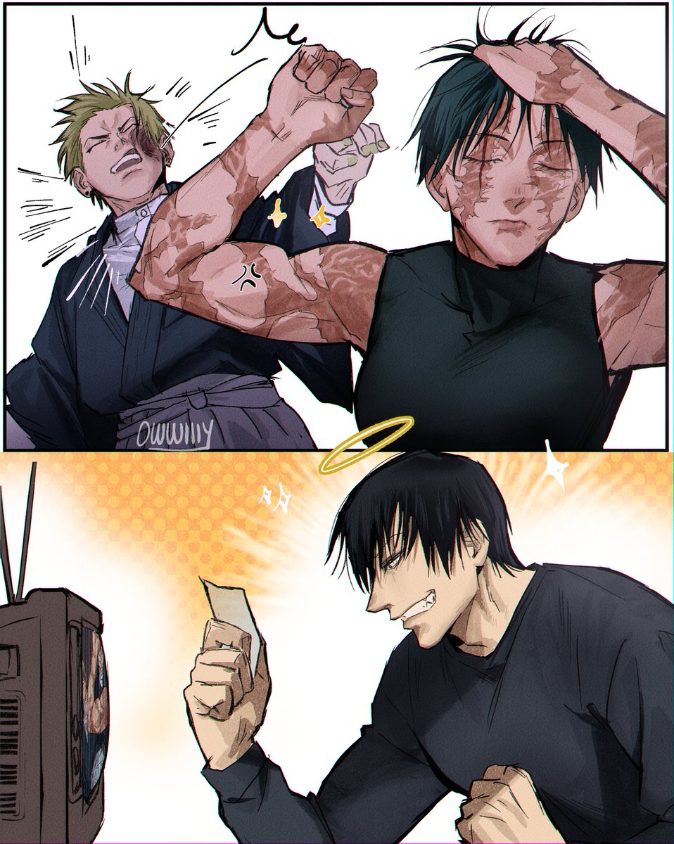 OwwlllY's tweet image. bet on maki #JujutsuKaisen