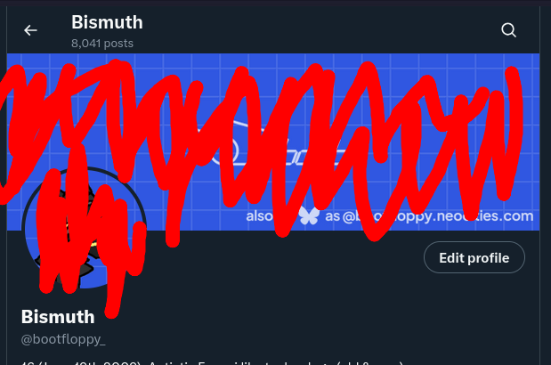 bootfloppy_'s tweet image. random thought but should i replace my banner and pfp to be more inline with what current thing i'm editing or