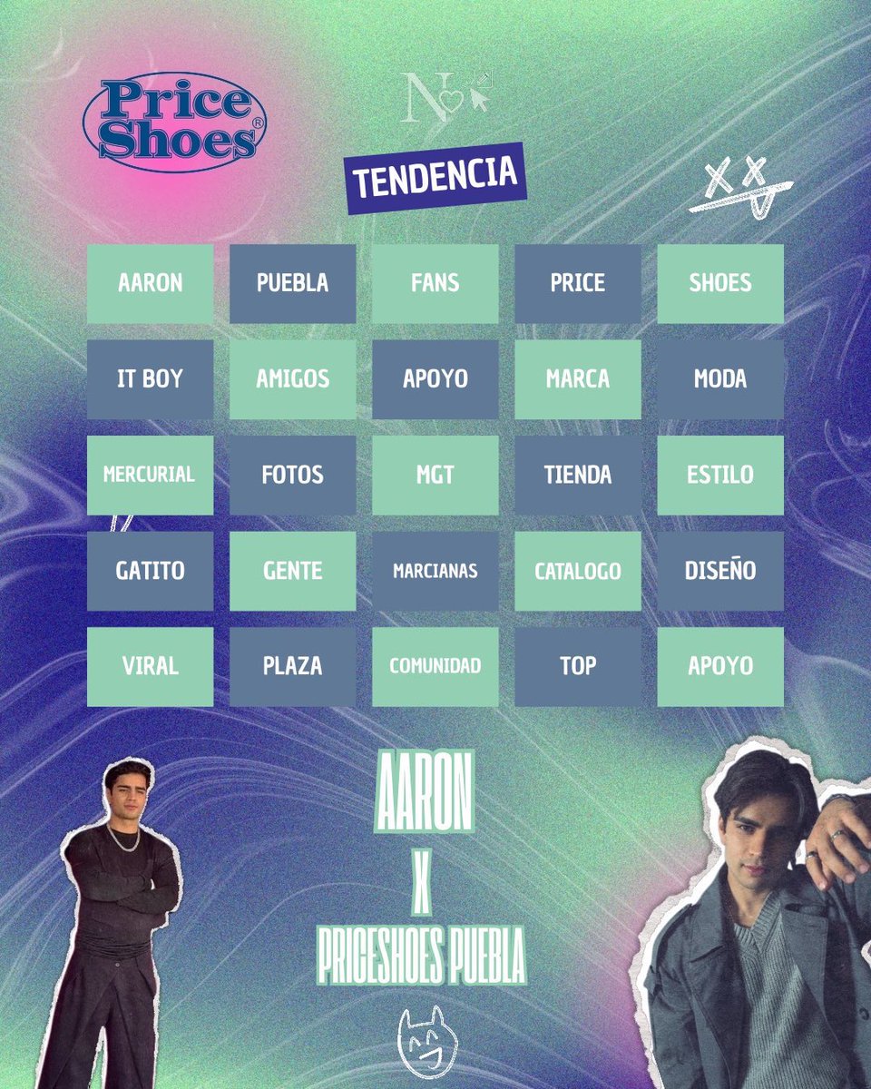 📣💥| ¡TENEMOS NUEVA TENDENCIA EXPRESS ⚡️

frase: AARON X PRICESHOES PUEBLA

Comenten la frase + la palabra 

⏰ Arrancamos YA mismo 🚨‼️

Hoy Aarón estará en la convivencia especial en Price Shoes Puebla Sur, así que vamos a mostrarle mucho amor y apoyo🩷👟✨
#AaronMercury