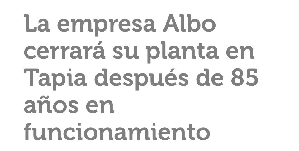 soyunsanti's tweet image. Nos enteramos antes del cierre de una librería en Malasaña que del cierre, por ejemplo, de la planta de Albo en Tapia. 
Eso es el centralismo informativo.