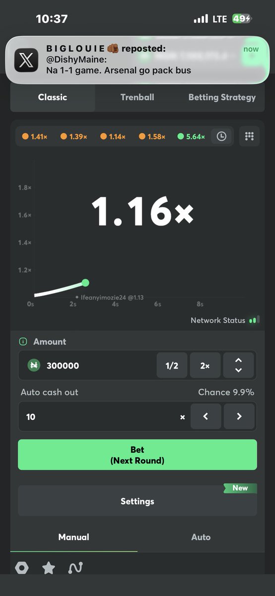 Talented_virtua's tweet image. The trending chart looks pretty cool right now.

X2:00___TO___ X10:00 auto cashout Trending now

it's a signal guys…. Time Frame: 10:38PM Till 11:59PM

Tested and verified just now….

Register here: partnerbcgame.com/dbe268295
Deposit 500k now and start trading 🚀