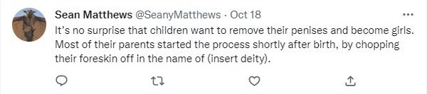 reformexposed's tweet image. Hi Sean, what exactly have we done that's "hate filled"? Serious question.

Did we suggest that there is a link between circumcision and transgenderism in children?

No, that would be you, Sean.

It's surprising that the leader of Lincolnshire Council thinks scrutiny is hateful.…