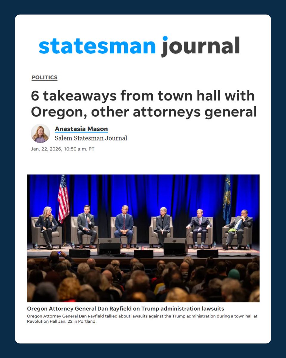 Attorney General Dan Rayfield tweet media