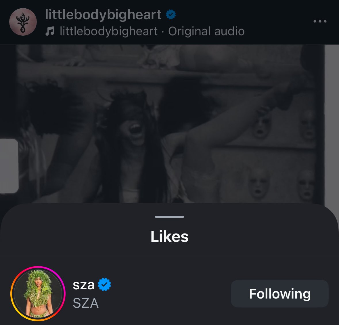 melspurgatory's tweet image. SZA liked the teaser for Melanie Martinez’s upcoming era on Instagram.