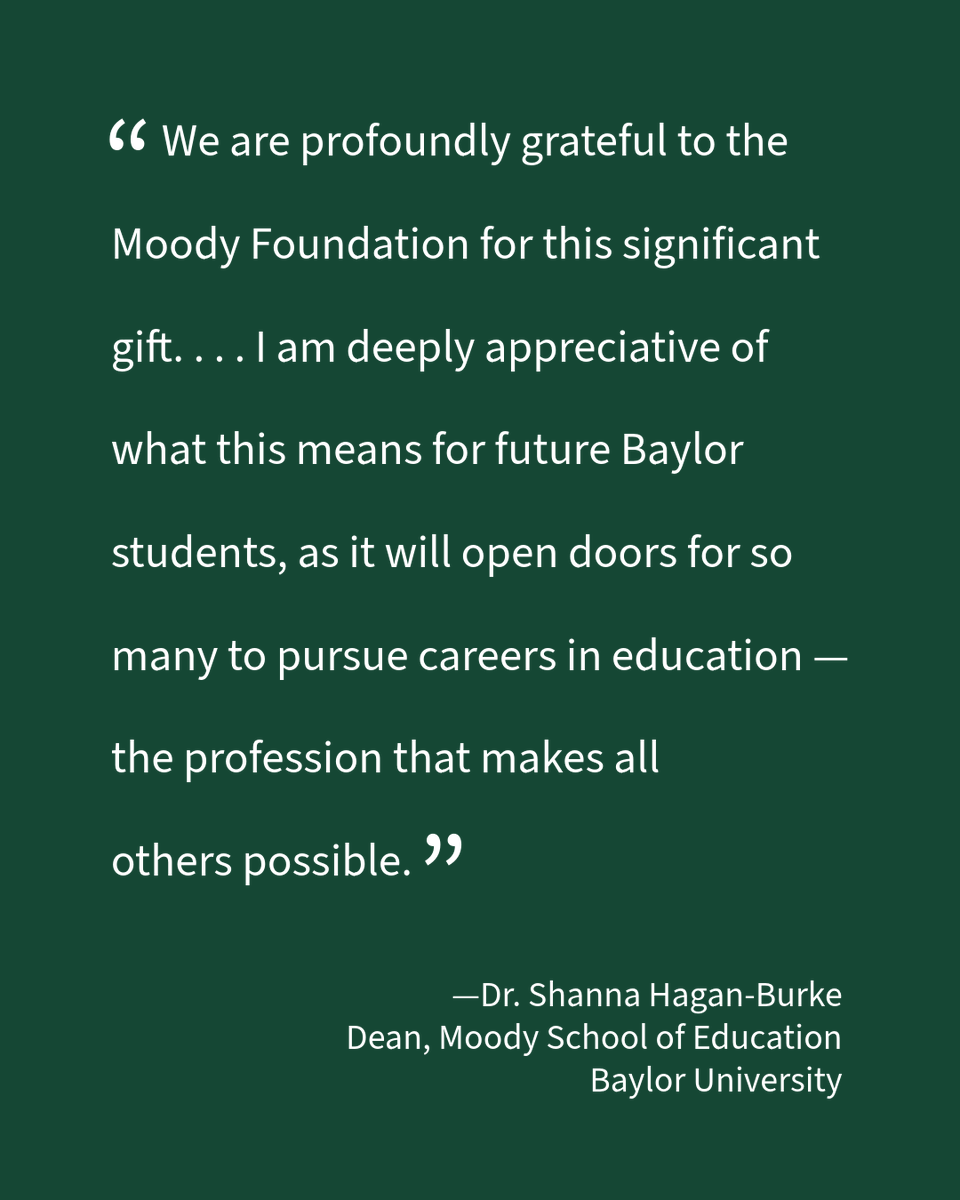 Baylor University's Moody School of Education tweet media