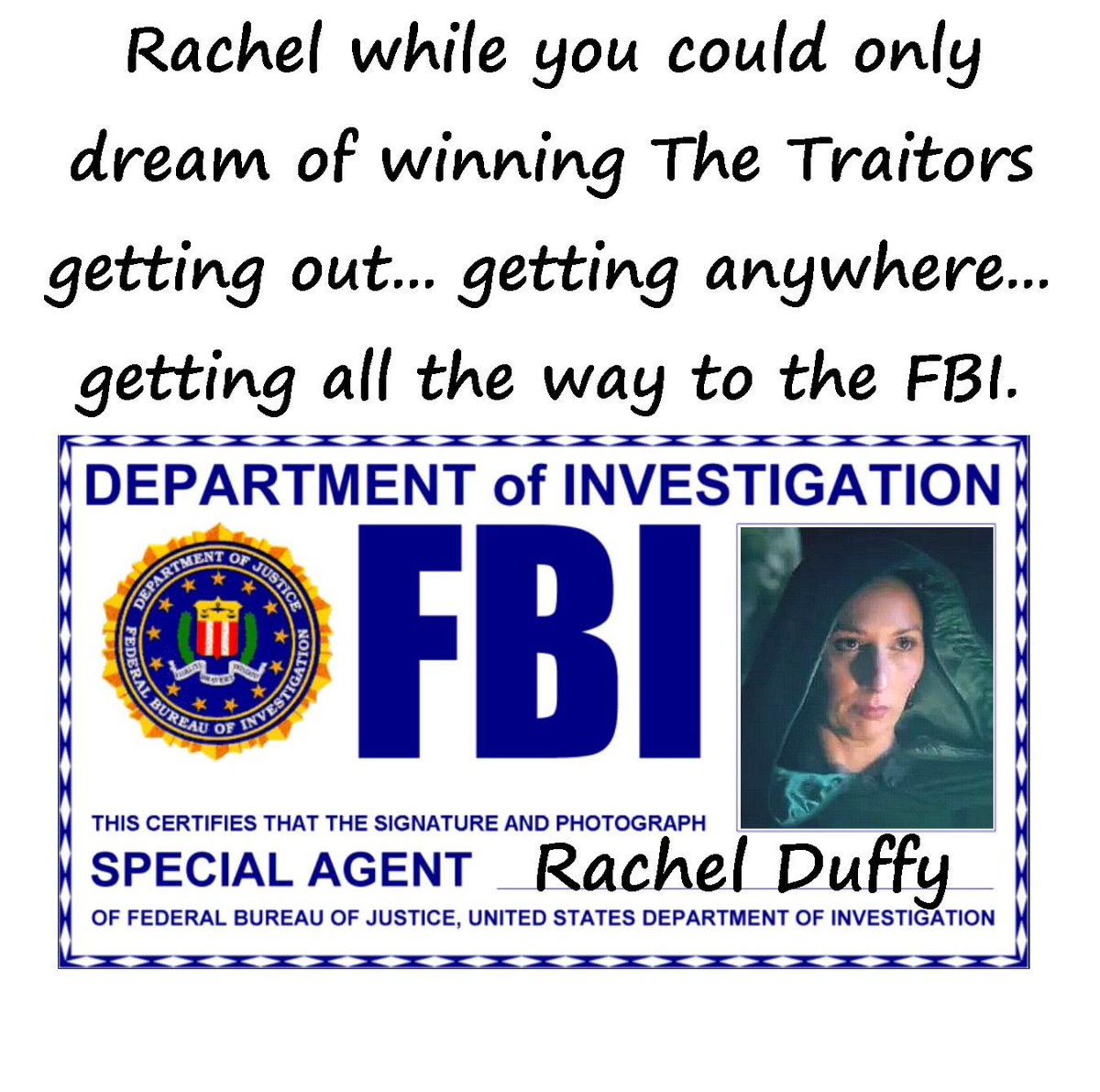 Rachel has won with Stephen, her FBI training came in handy :) 
#Rachel #Stephen #TheTraitorsUK #thetraitors #traitors #TheTraitorsUncloaked #stewuk