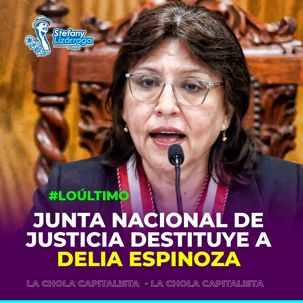 La Junta Nacional de Justicia (JNJ) acordó destituir a Delia Espinoza de su cargo como fiscal suprema durante la sesión realizada este viernes 23. La decisión fue aprobada por unanimidad, aunque con la emisión de dos votos singulares, según se dejó constancia al cierre de la
