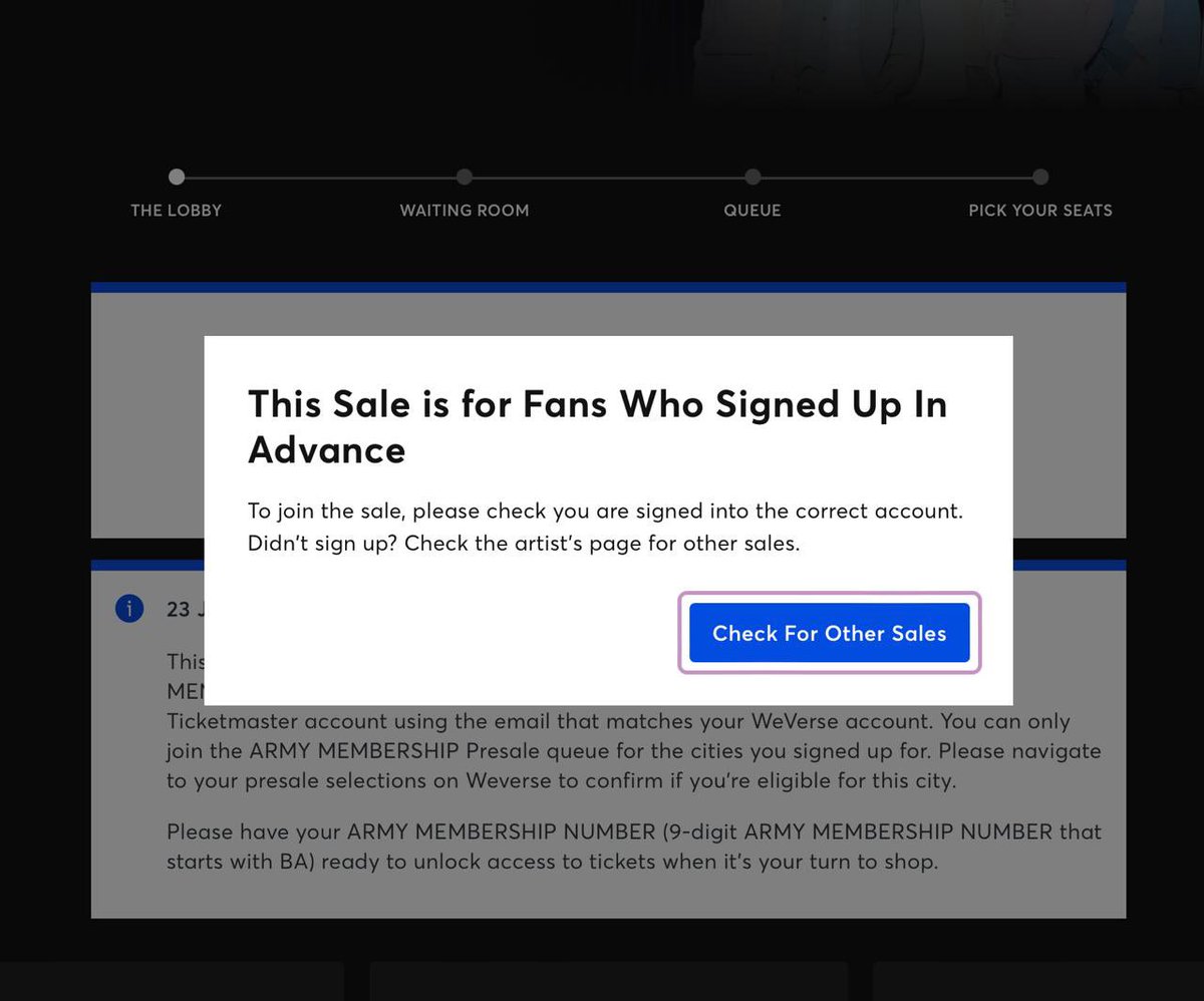 OT7BTSBestArmy's tweet image. ¿Qué pasó realmente en la preventa de BTS en México?

Esto no fue “alta demanda”.
Fue una cadena de fallos que dejó fuera a fans reales durante la preventa de BTS en México.
Comparto lo que pasó, con hechos y pruebas. ⬇️
#BTS #ARMY #TicketmasterFail

La preventa era EXCLUSIVA…