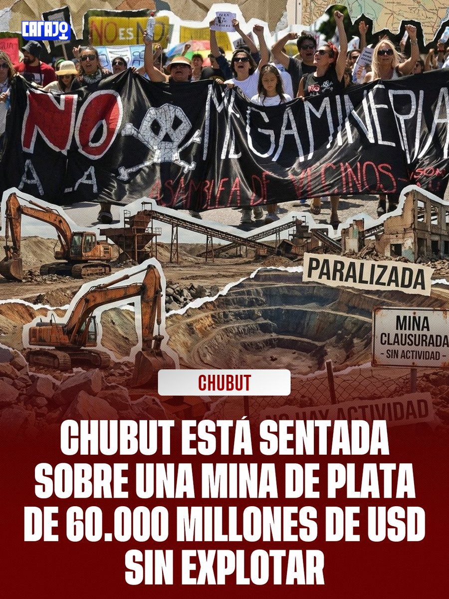 ESTO NO SE PUEDE CREER 💀

Chubut podría ser una provincia tope de gama entre petróleo y minería, pero por culpa de la legislación vigente, es una provincia más de la Patagonia...

Y es que están sentados sobre mínimo 60.000 millones de dólares 🧐