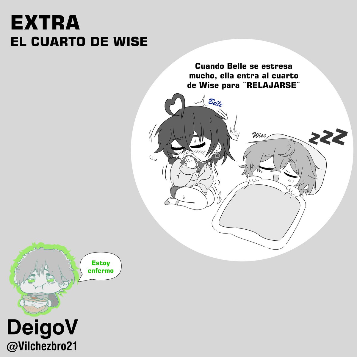 Chernitrixfan's tweet photo. Solo lo publicó porque lo dibujo DeigoV 
( Hay otro cómic de zzz que dibujo DeigoV pero no lo encuentro si ustedes lo descargaron me lo pueden pasar porfavor) https://t.co/OGQ3hiH11a