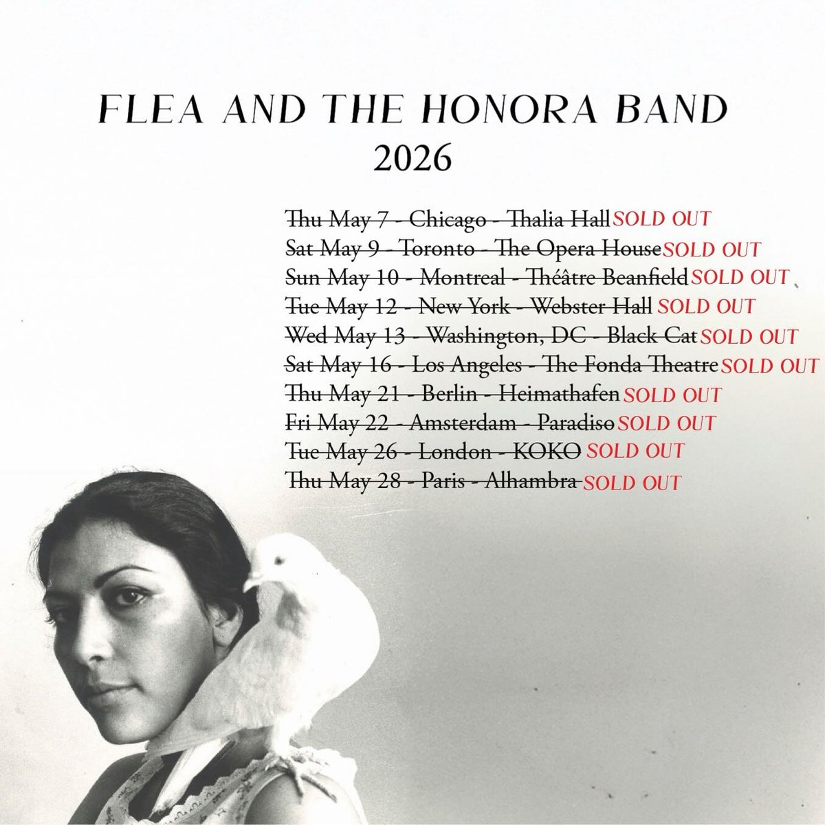 ChiliPeppersArg's tweet image. Un éxito ✅

🎟️ Todas las fechas del tour de Flea junto a su banda Honora por Europa y Norteamérica están con entradas agotadas !

🇺🇸🇨🇦🇩🇪🇳🇱🏴󠁧󠁢󠁥󠁮󠁧󠁿🇫🇷